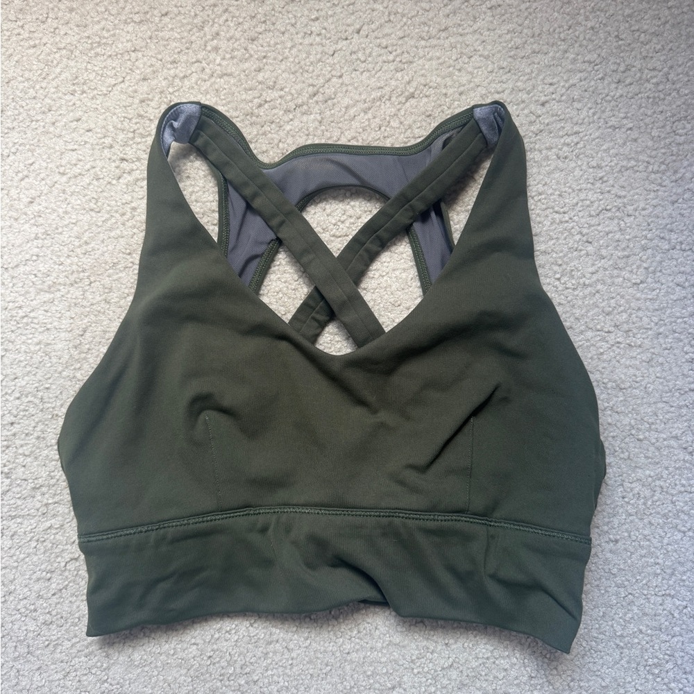Born Primitive X-Factor Tactical Green Sports Bra